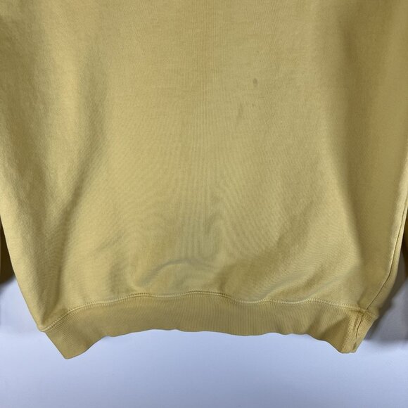 BRANDY MELVILLE‎ solid YELLOW honey Embroidered sweatshirt top One Size womens - Picture 3 of 11